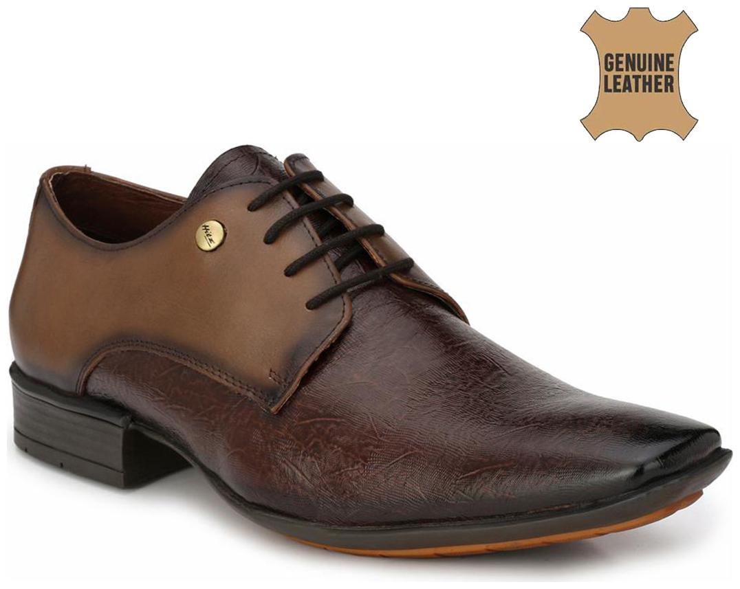 

Hitz Men Brown Derby Formal Shoes - 7001