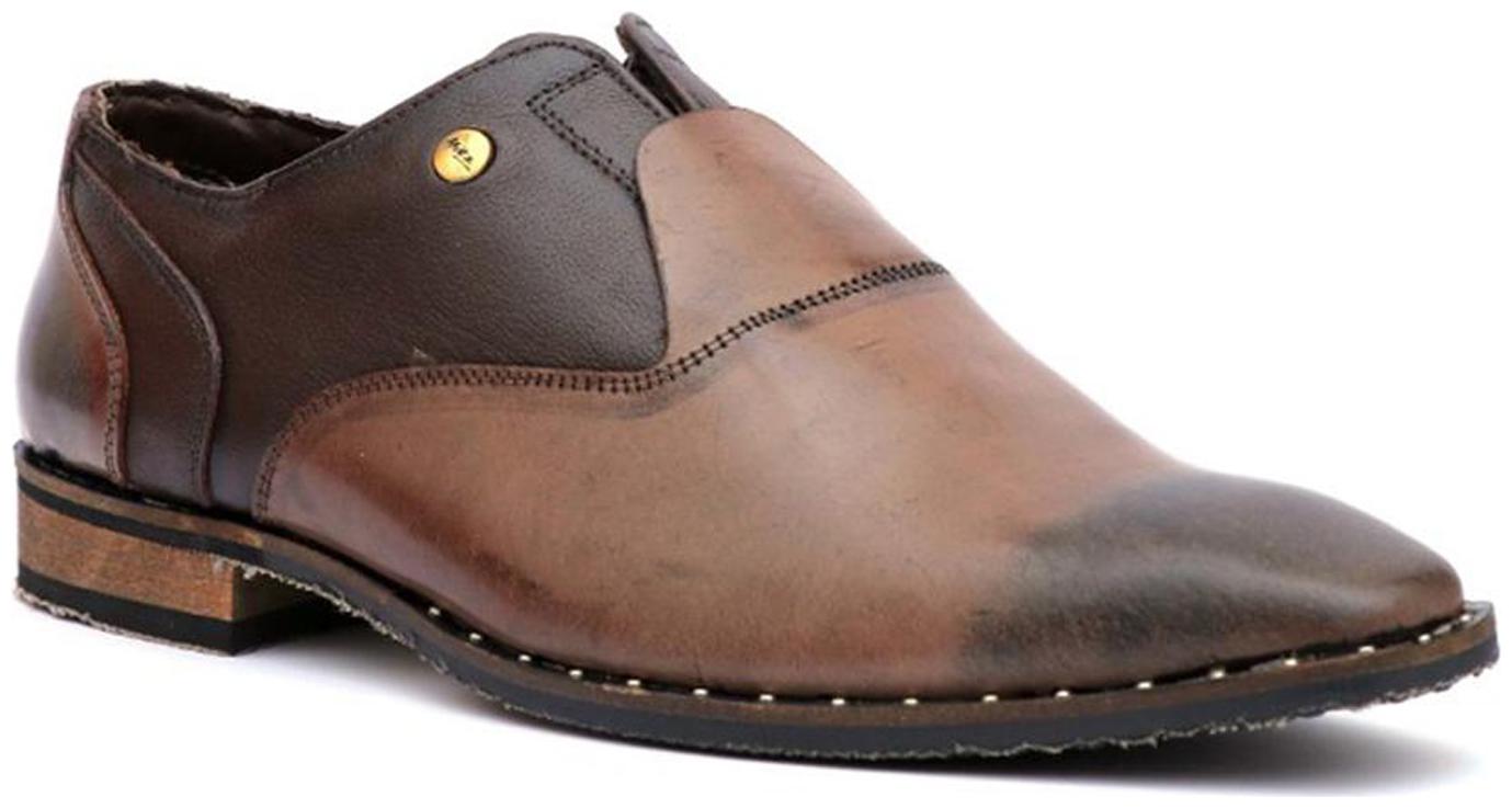 

Hitz Men Brown Slip-On Formal Shoes - 7711
