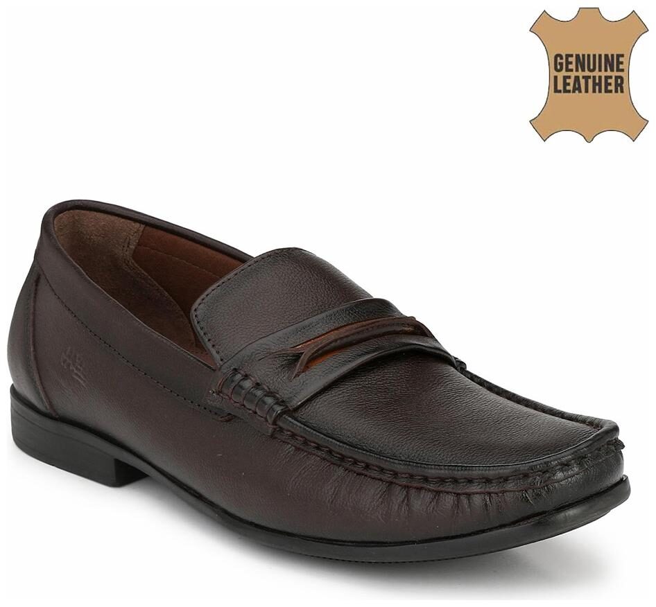

Hitz Men Brown Slip-On Formal Shoes