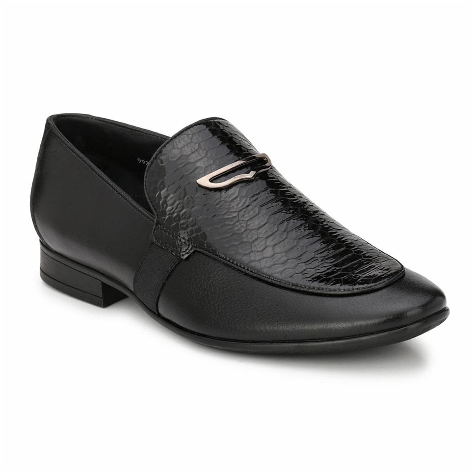 

Hitz Men Black Slip-On Formal Shoes - 7903