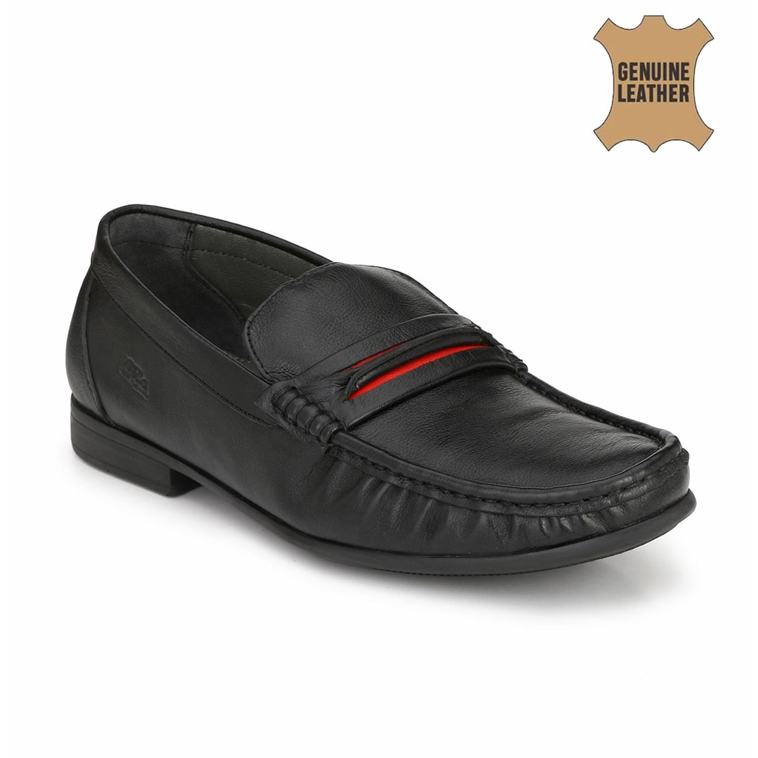 

Hitz Men Black Slip-On Formal Shoes