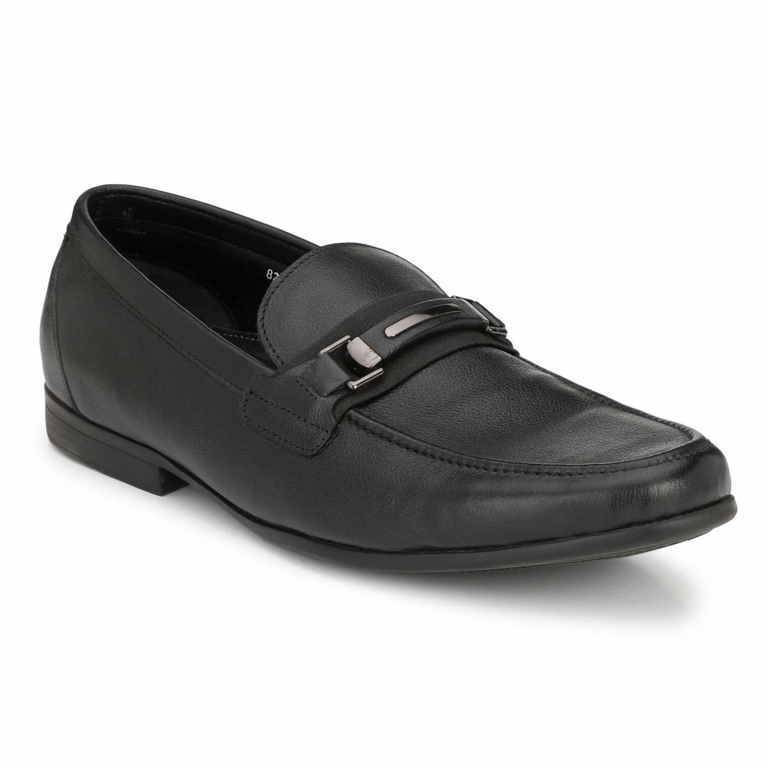 

Hitz Men Black Slip-On Formal Shoes