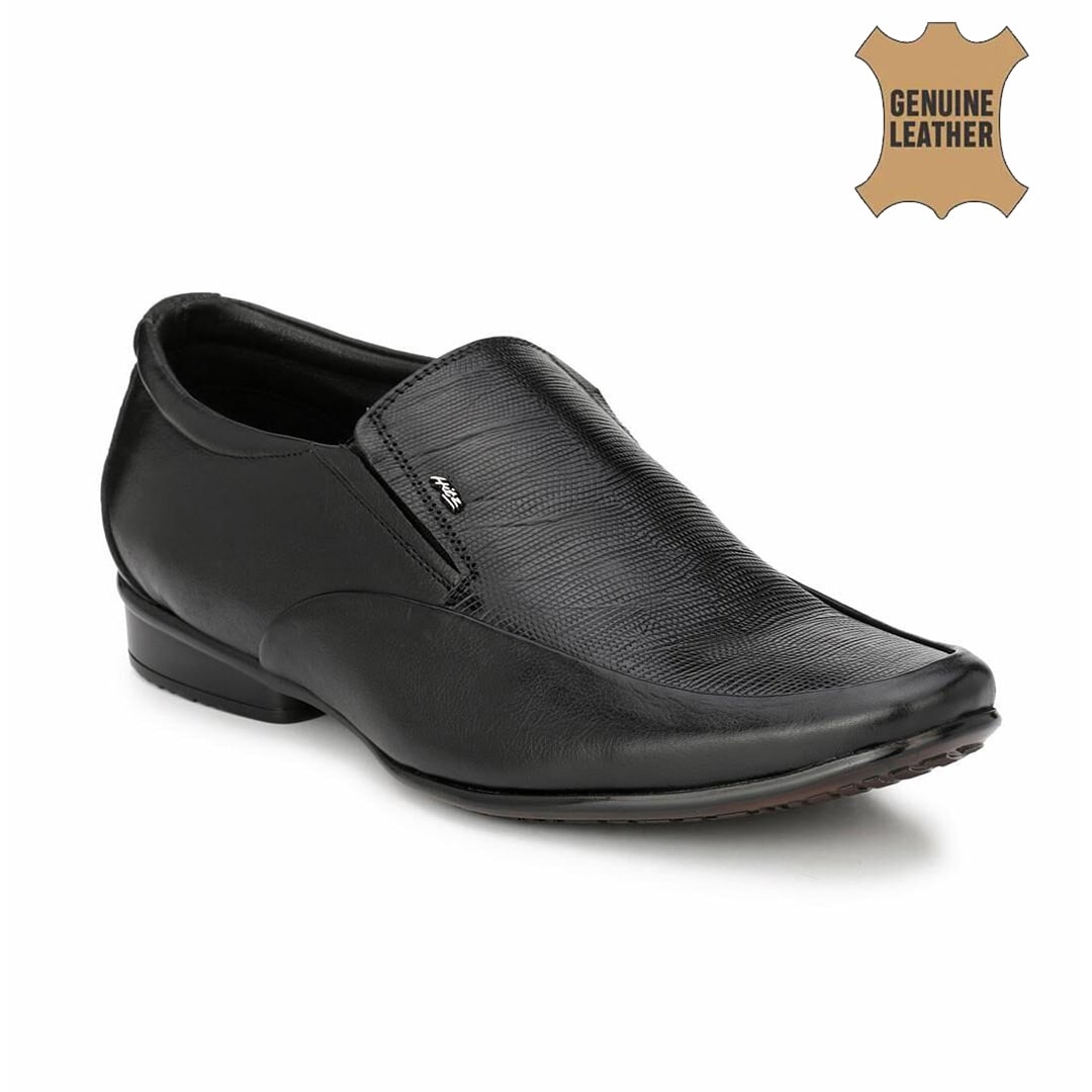 

Hitz Men Black Slip-On Formal Shoes - 3704