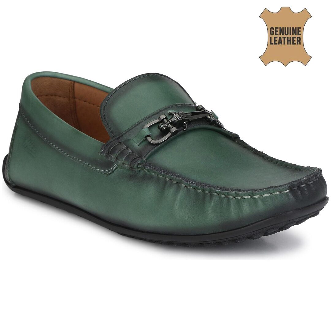 

Hitz Men Green Loafers