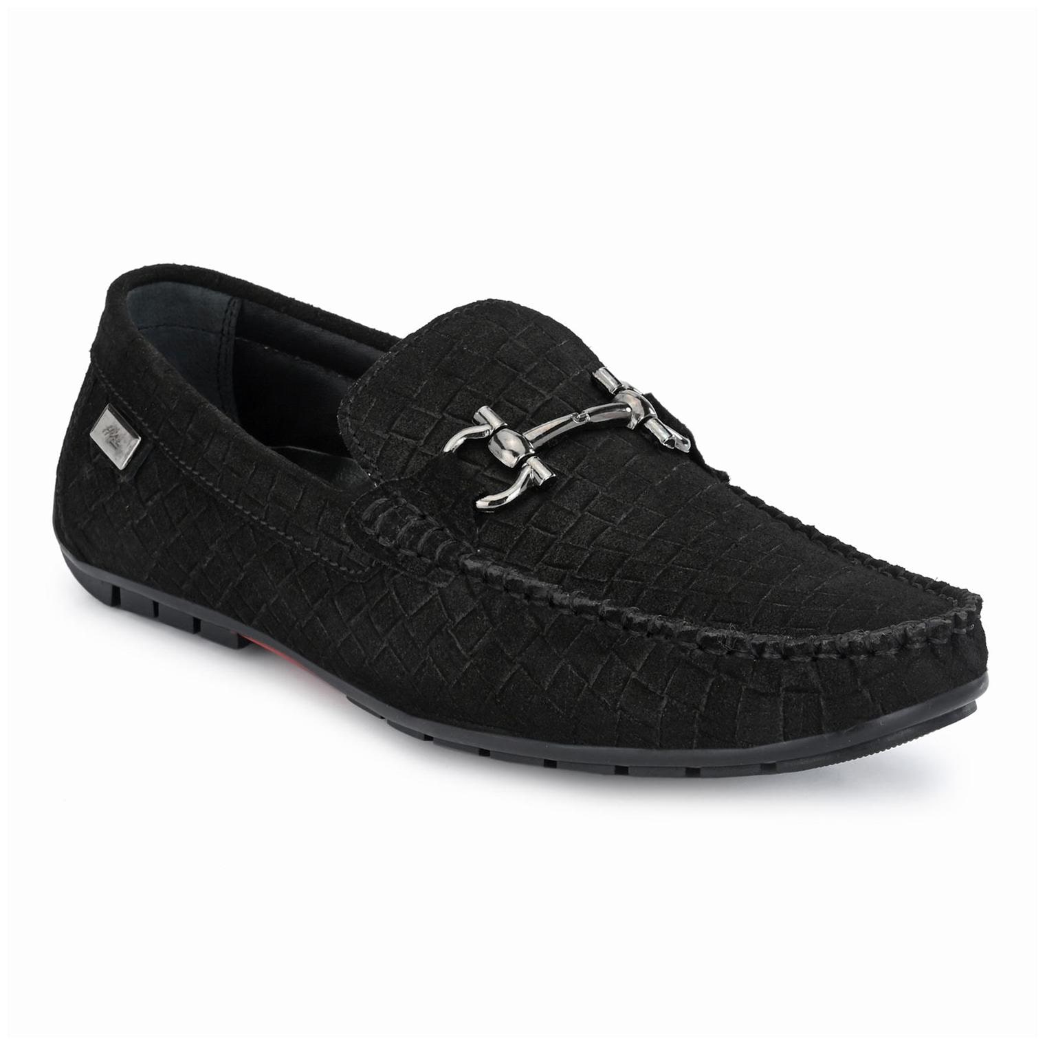 

Hitz Men Black Loafers - 7601-BLACK - 7601