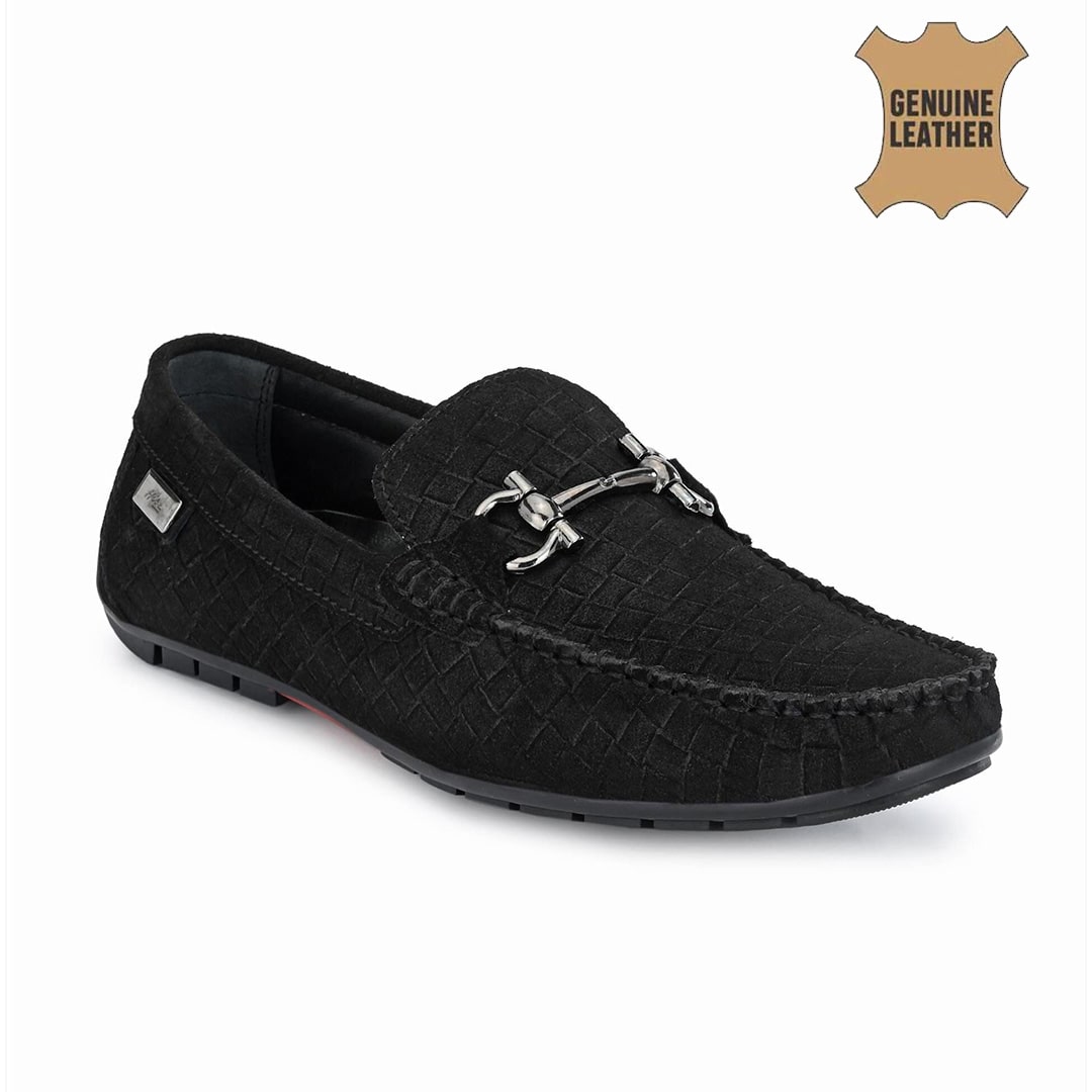 

Hitz Men Black Loafers - 7601-BLACK - 7601