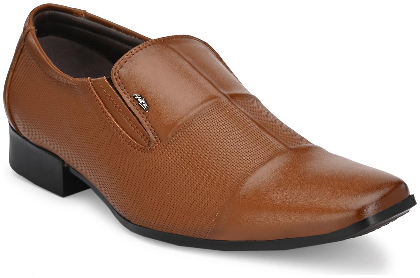 

Hitz Men Tan Slip-On Formal Shoes - MS 2006