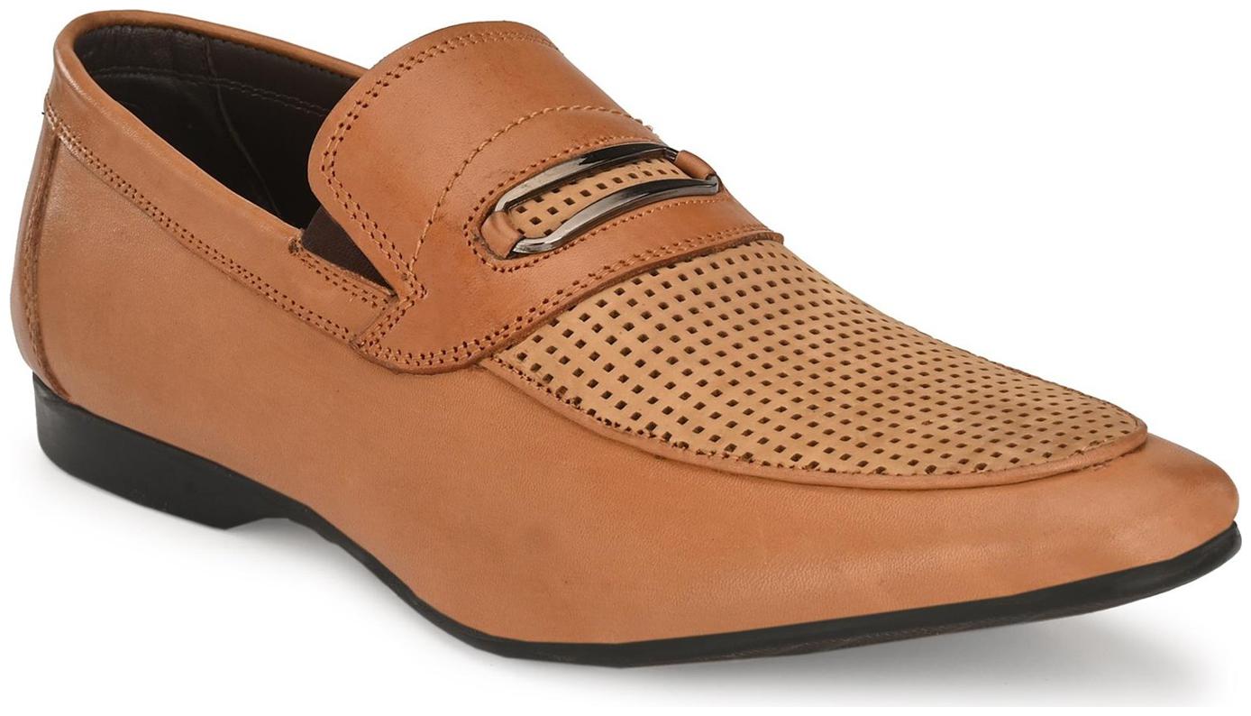 

Hitz Men Tan Slip-On Formal Shoes - 3901-TAN SH P