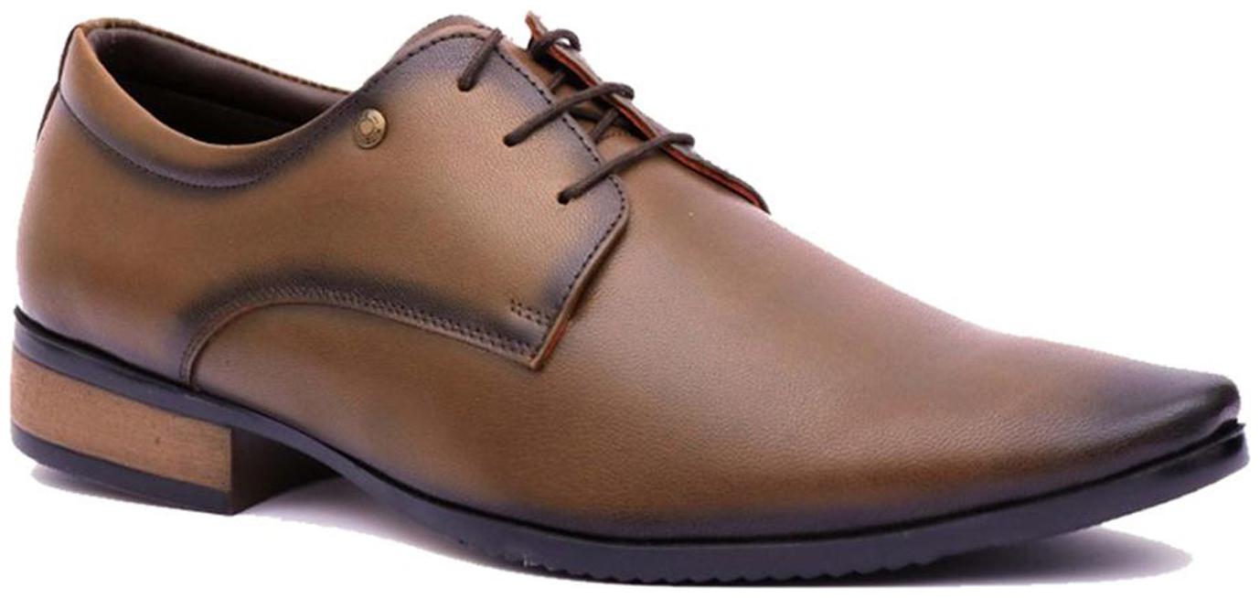 

Hitz Men Brown Derby Formal Shoes