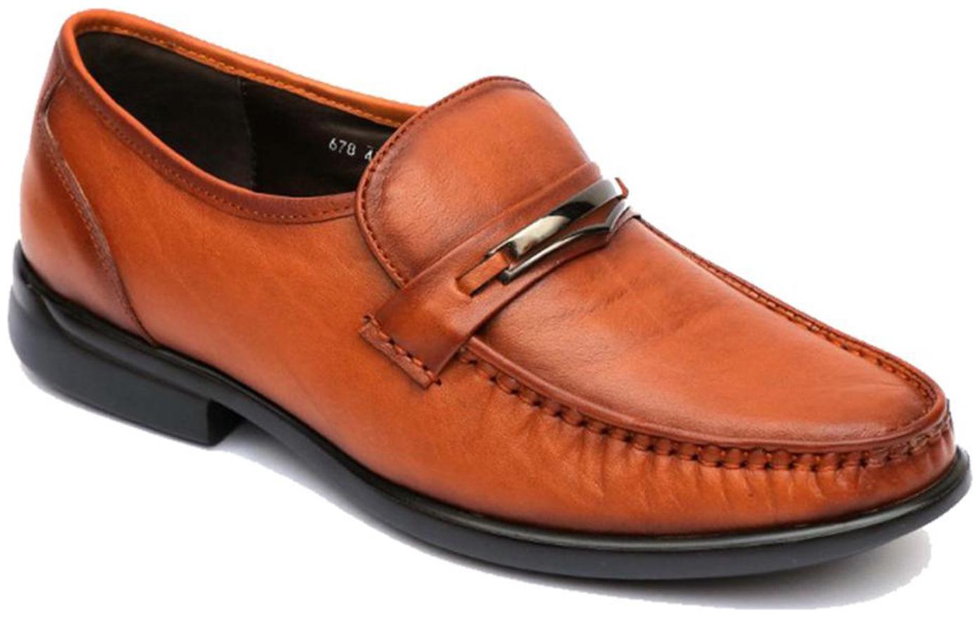 

Hitz Men Tan Slip-On Formal Shoes - 4305-TAN