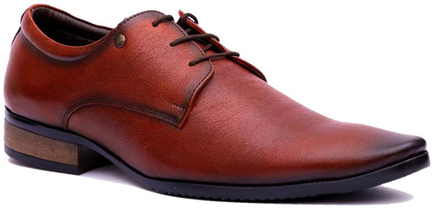 

Hitz Men Brown Derby Formal Shoes
