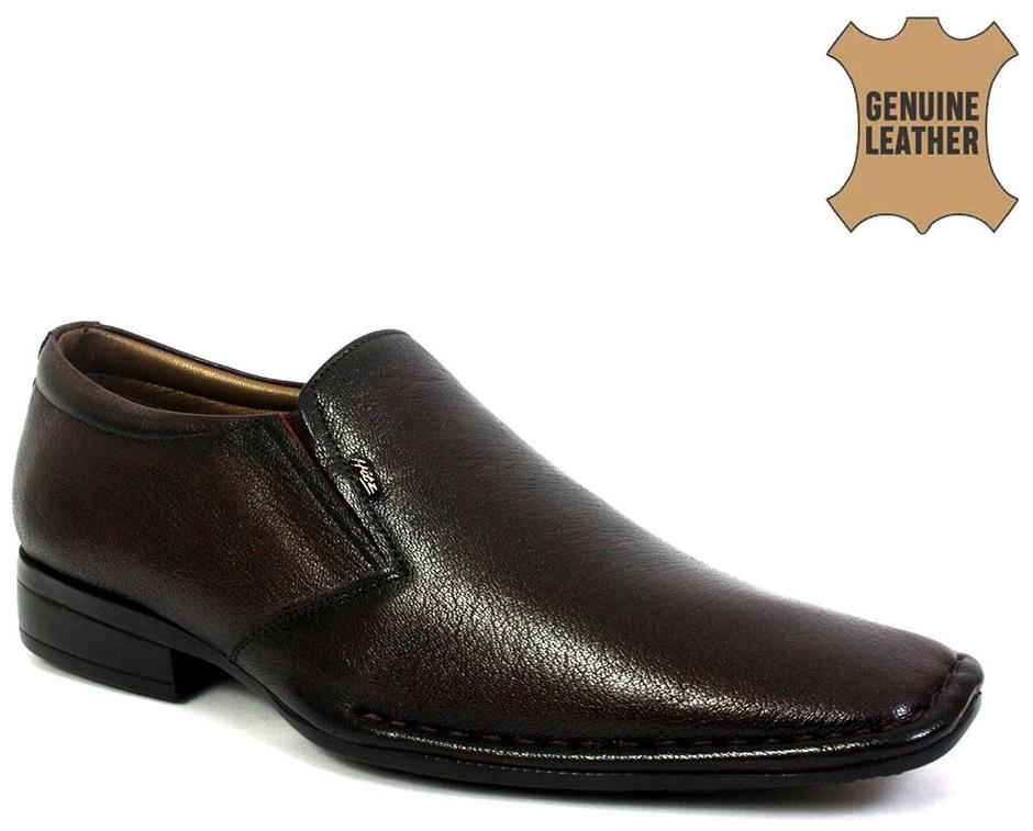 

Hitz Men Brown Slip-On Formal Shoes