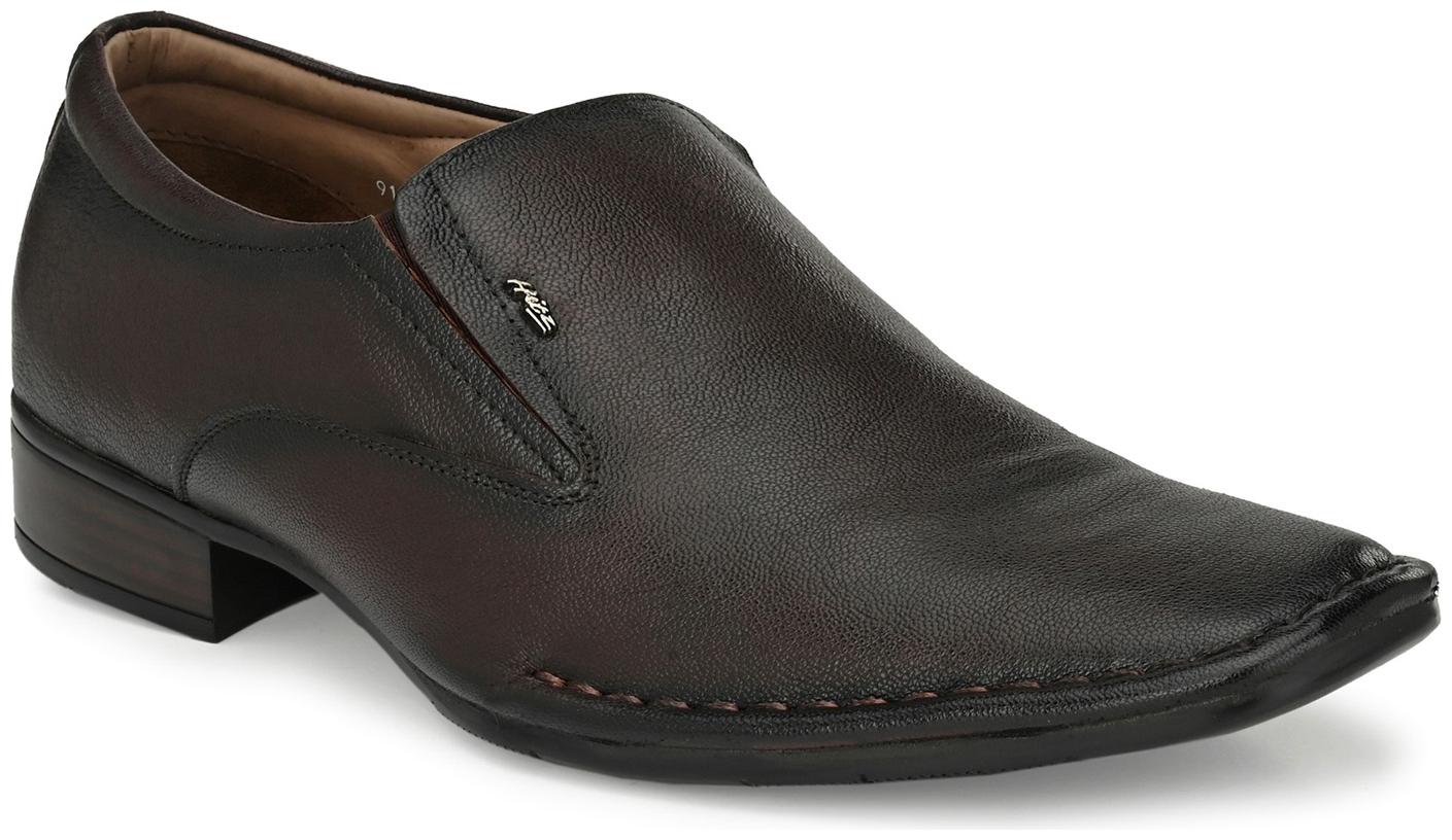 

Hitz Men Brown Slip-On Formal Shoes - 5401-TOTONE