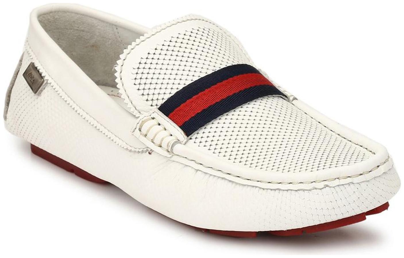 

Hitz Men White Loafers - 371-SHEEP FISH P