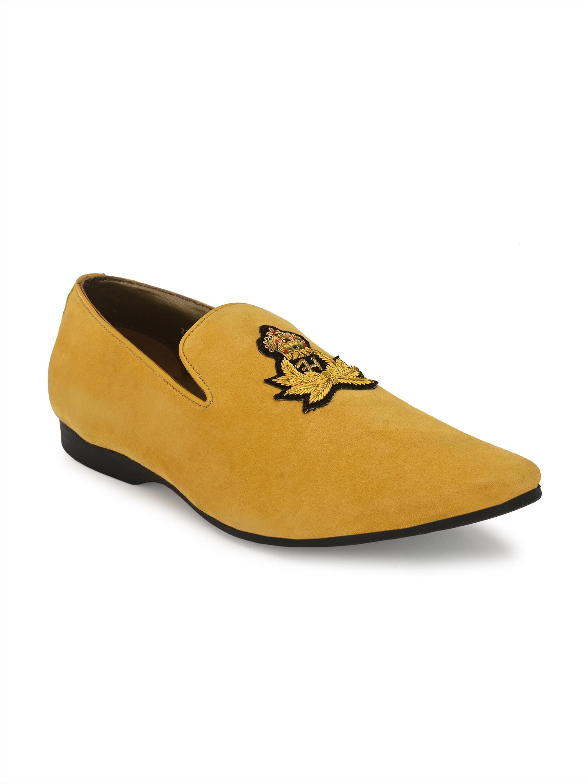 

Hitz Men Yellow Slip-On Formal Shoes - 3918-YELLOW