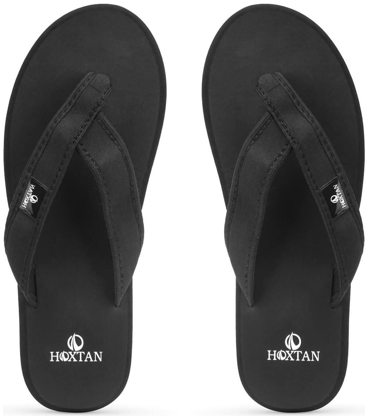 

Hoxtan Men s Black Outdoor Slippers