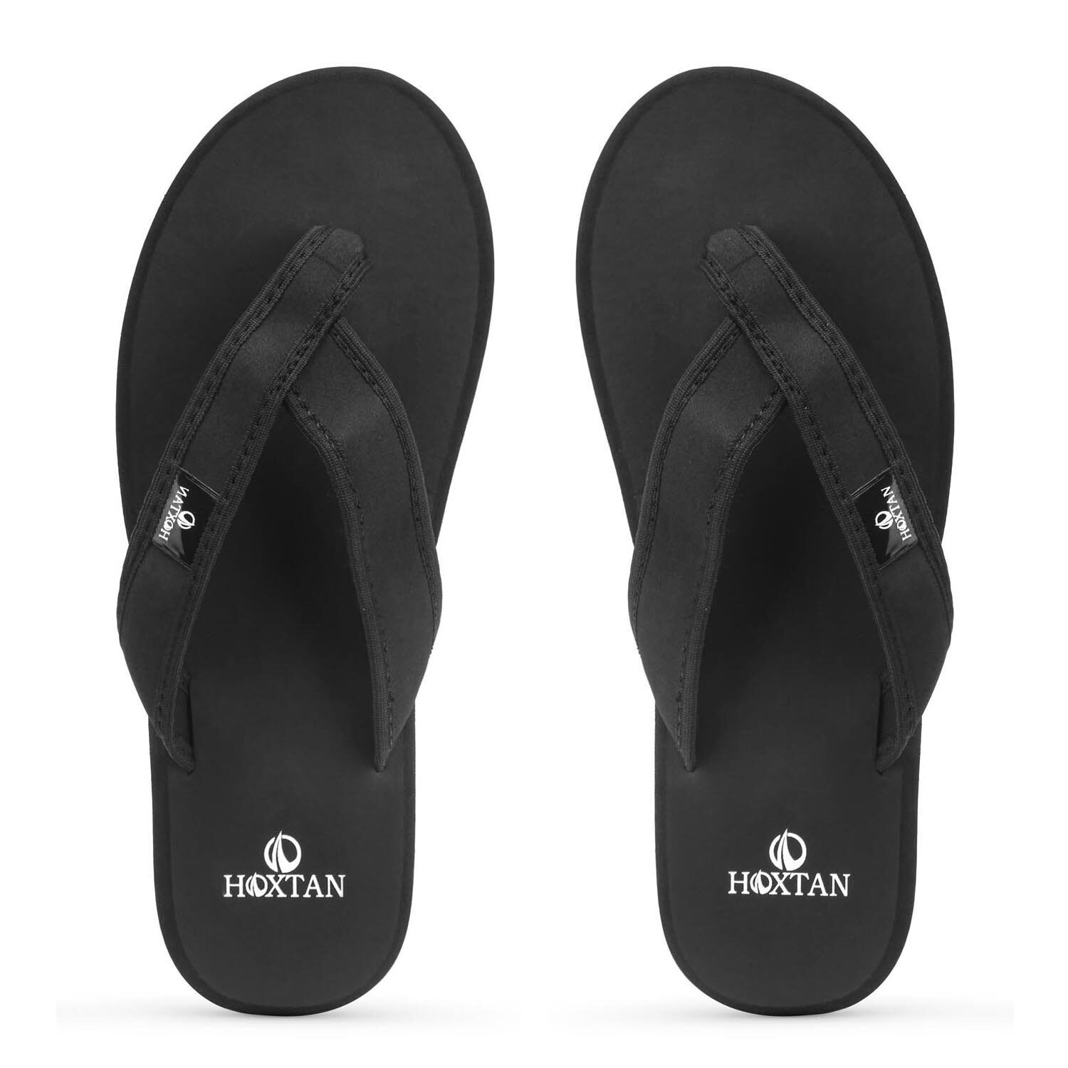 

HOXTAN Men Black Flip-Flops - 1 Pair