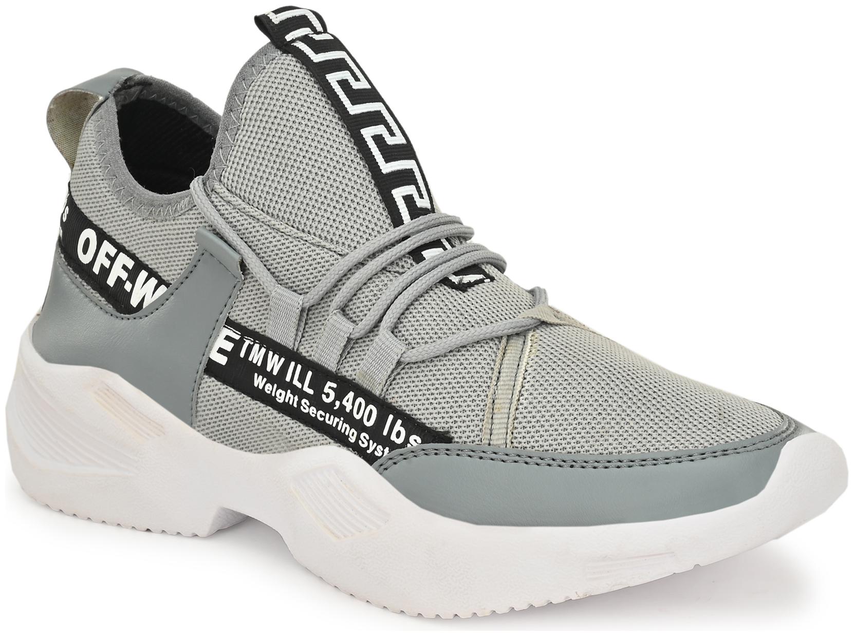 

HUNDO P Men Running Shoes ( Grey )
