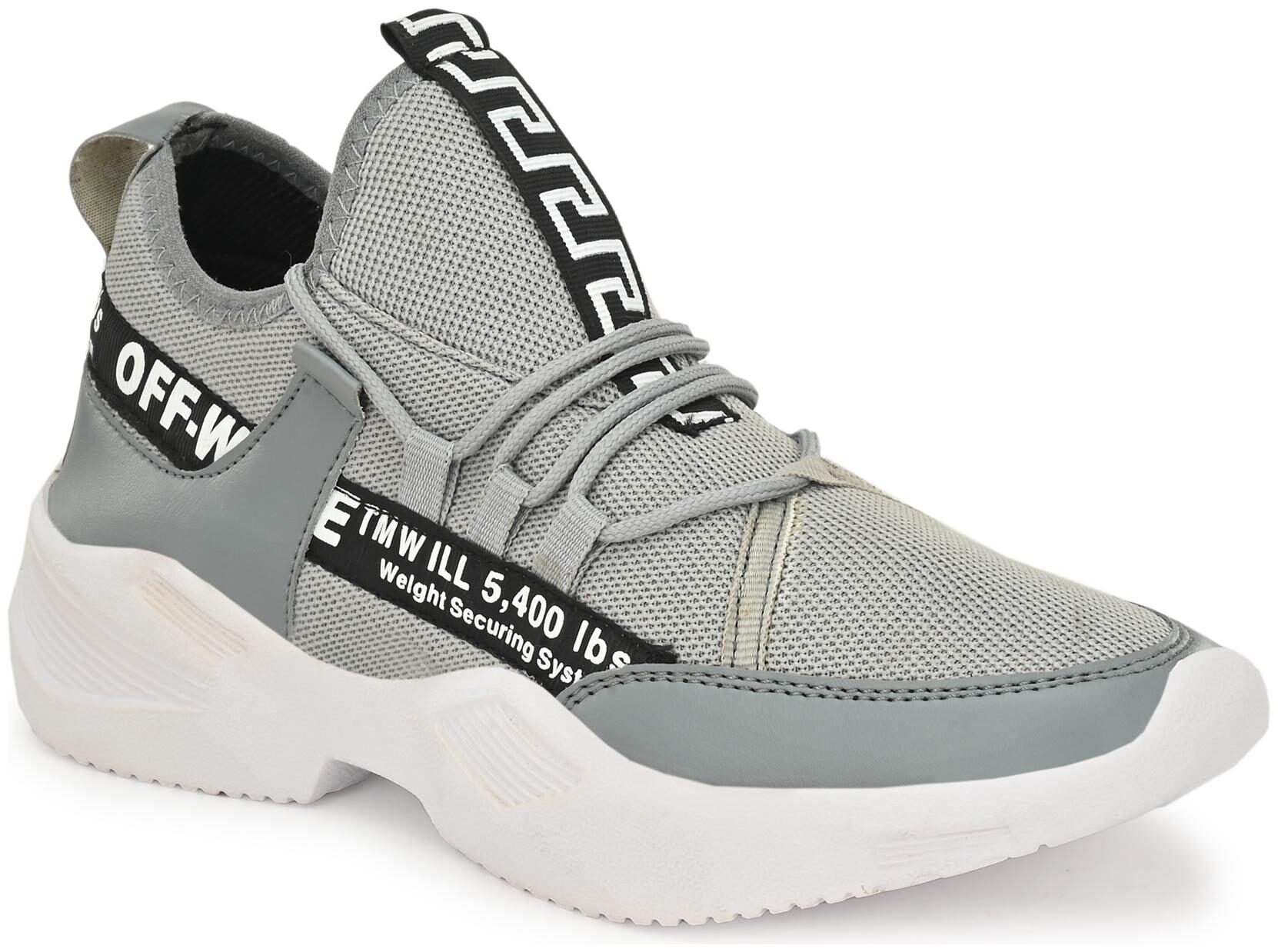 

HUNDO P Men Running Shoes ( Grey )