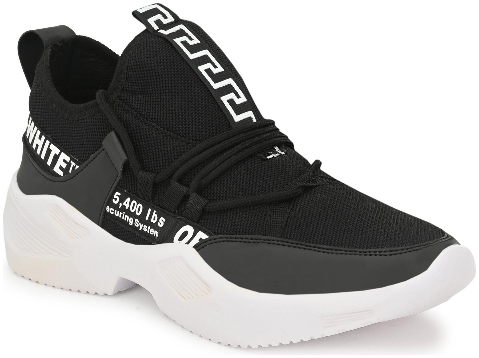 

HUNDO P Men Running Shoes ( Black )