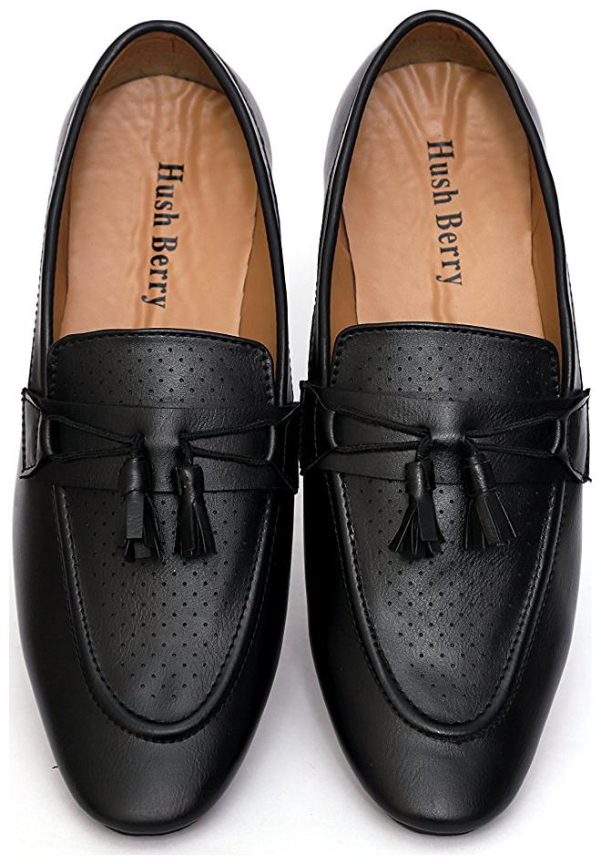 

HUSH BERRY Men Black Loafers