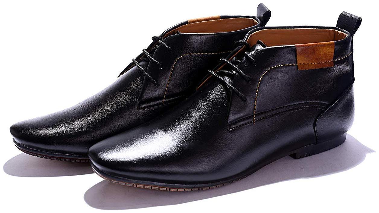 

HUSH BERRY Men Black Ankle Boots