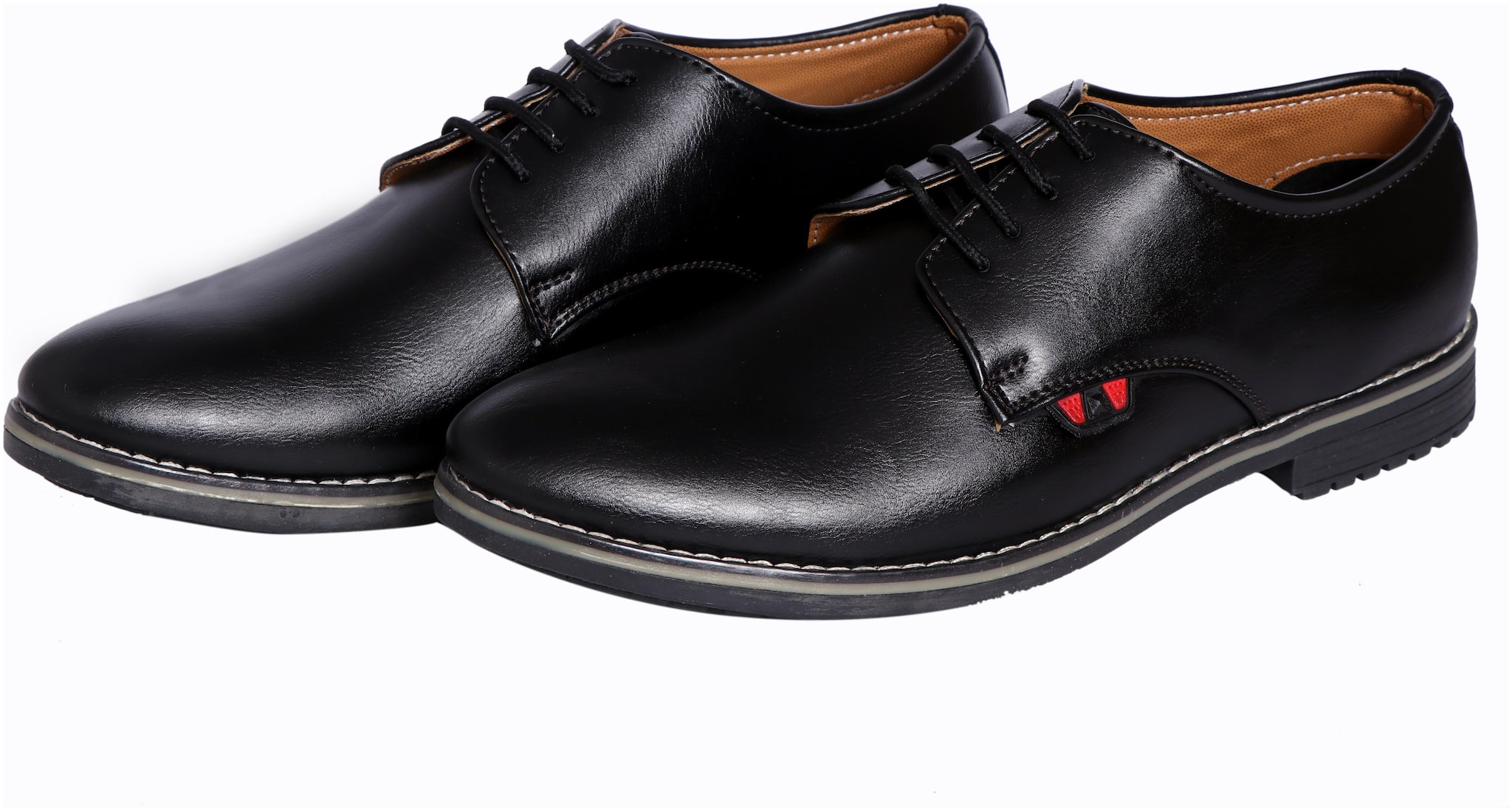 

HUSH BERRY Men Black Derby Formal Shoes - NEW LOOK - HBBLK