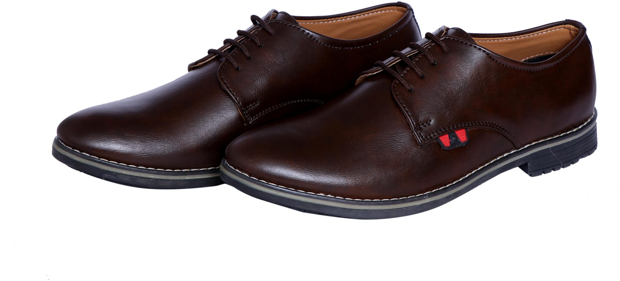 

HUSH BERRY Men Brown Derby Formal Shoes - NEW LOOK - HBBRN