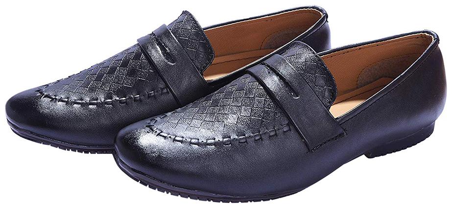 

HUSH BERRY Men Black Slip-On Formal Shoes - HB150-MK
