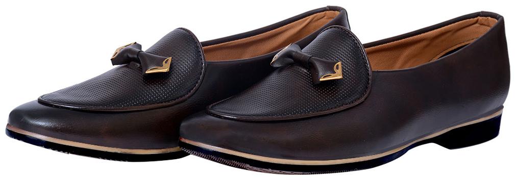 

HUSH BERRY Men Brown Slip-On Formal Shoes - HB260