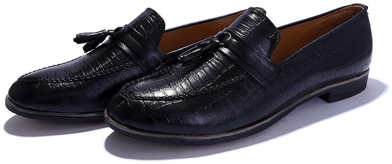 

HUSH BERRY Men Black Loafers - SZBE