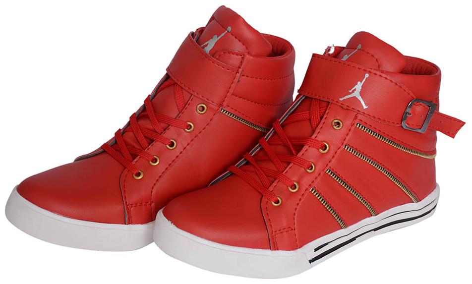 

HUSH BERRY Men Red Sneakers