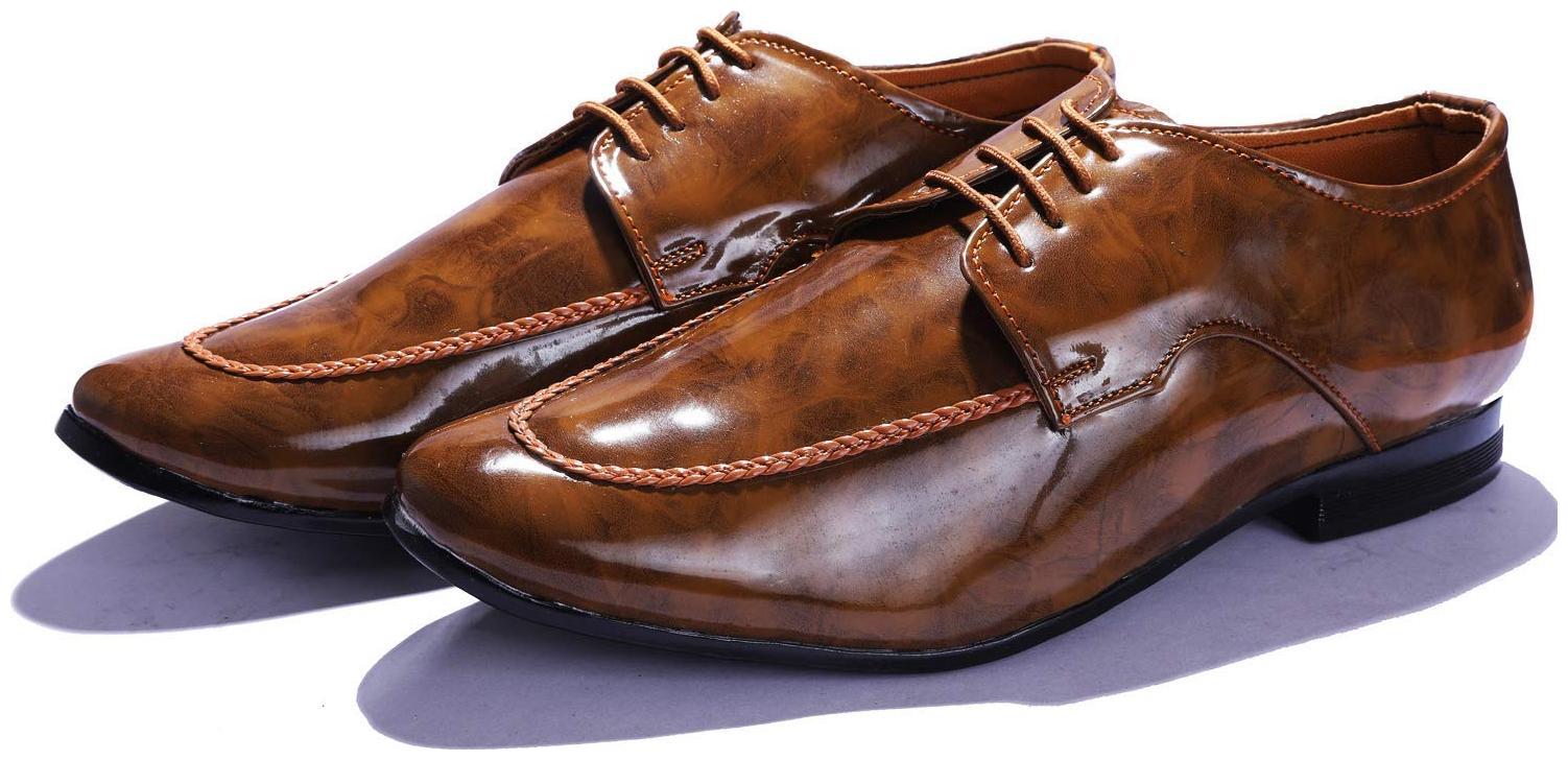 

HUSH BERRY Men Tan Derby Formal Shoes - HDJF