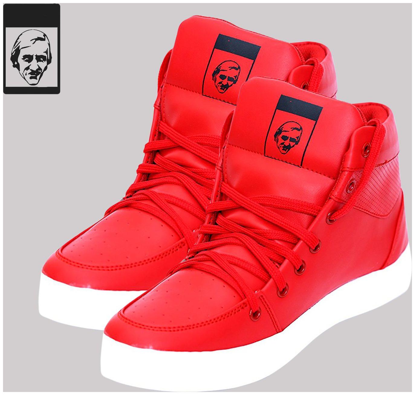 

HUSH BERRY Men Red Sneakers