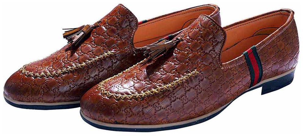 

Hush Berry The Vintage Royal Tassel Loafer Shoes for Men (6 Tan)