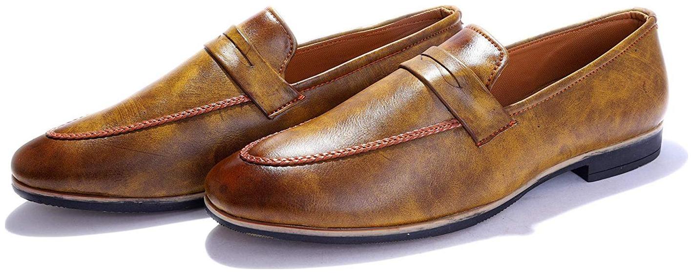 

HUSH BERRY Men Tan Loafers - NXSJ