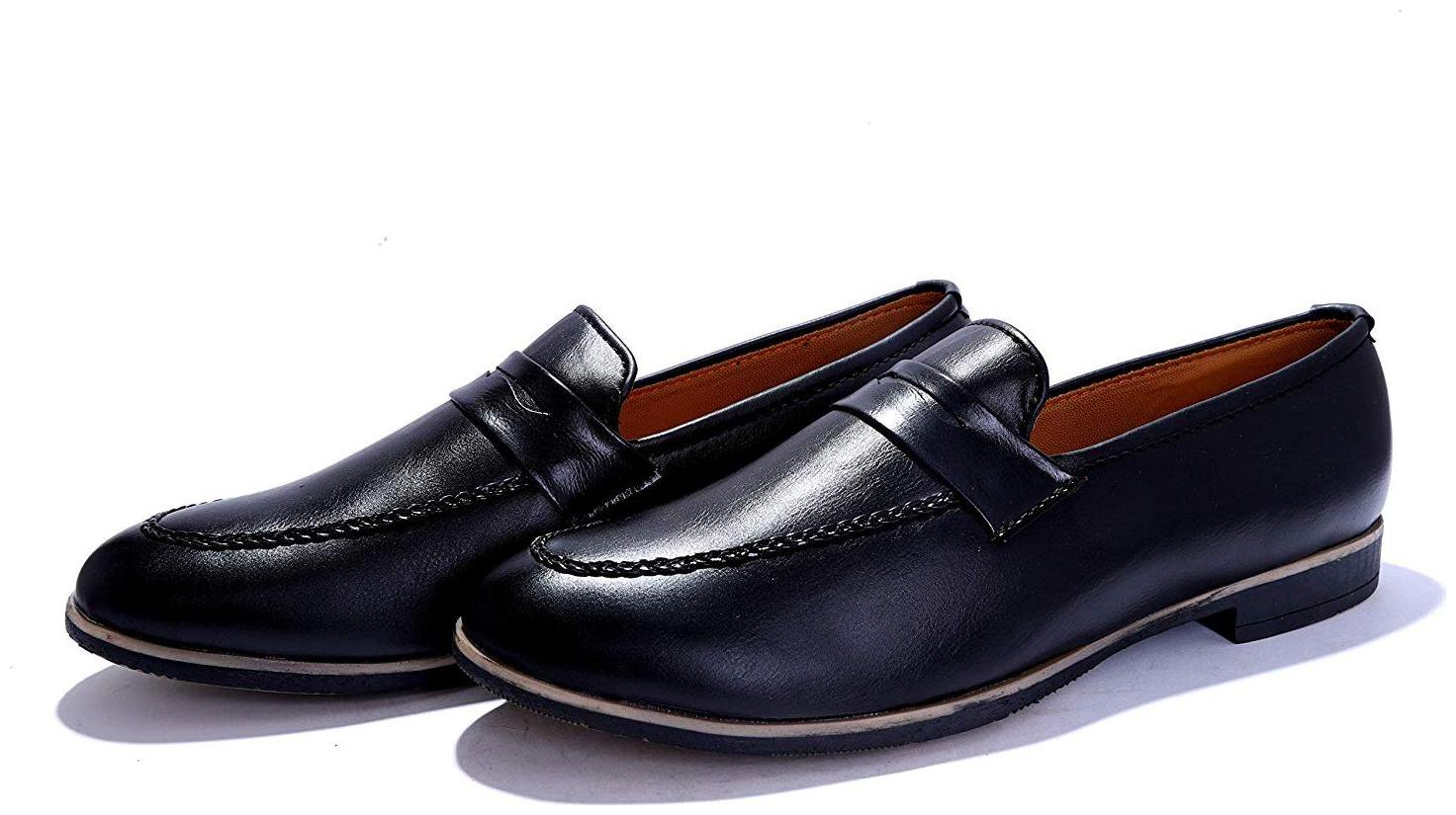

HUSH BERRY Men Black Loafers - NAEJ