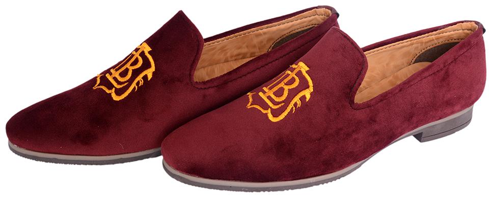 

Hush Berry Velvet Designer Shoe special Design for Men