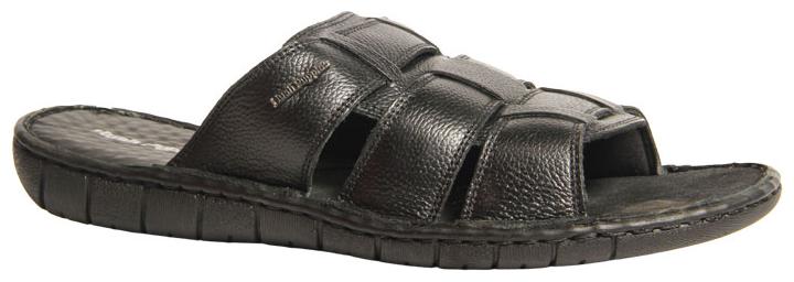 

HUSH PUPPIES Men s Black Slippers Flip-flops-UK 10