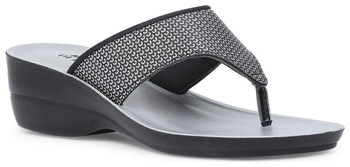 

Bata Women Grey T-Strap Flats