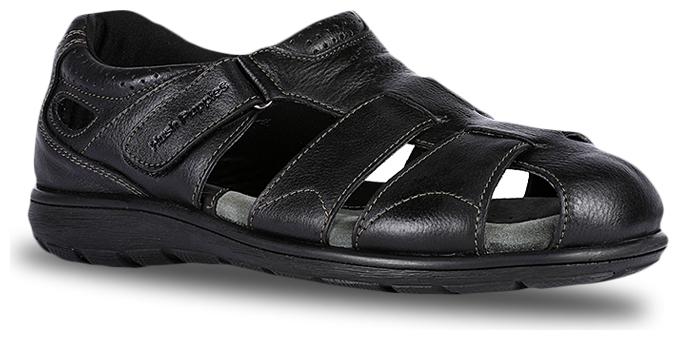 

HUSH PUPPIES Men s Black Sandals Floaters -UK 7