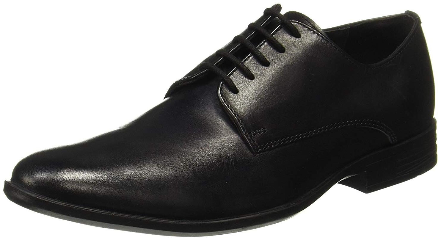 

Hush Puppies Men Pl58 Black Leather Formal Shoes - 8246613