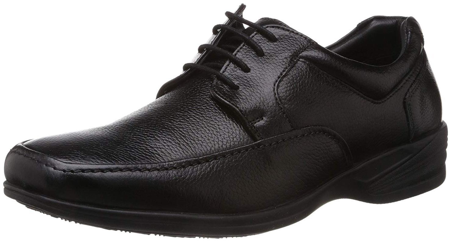 

Hush Puppies Men s Jungle-Ii Black Leather Formal Shoes (8246782)
