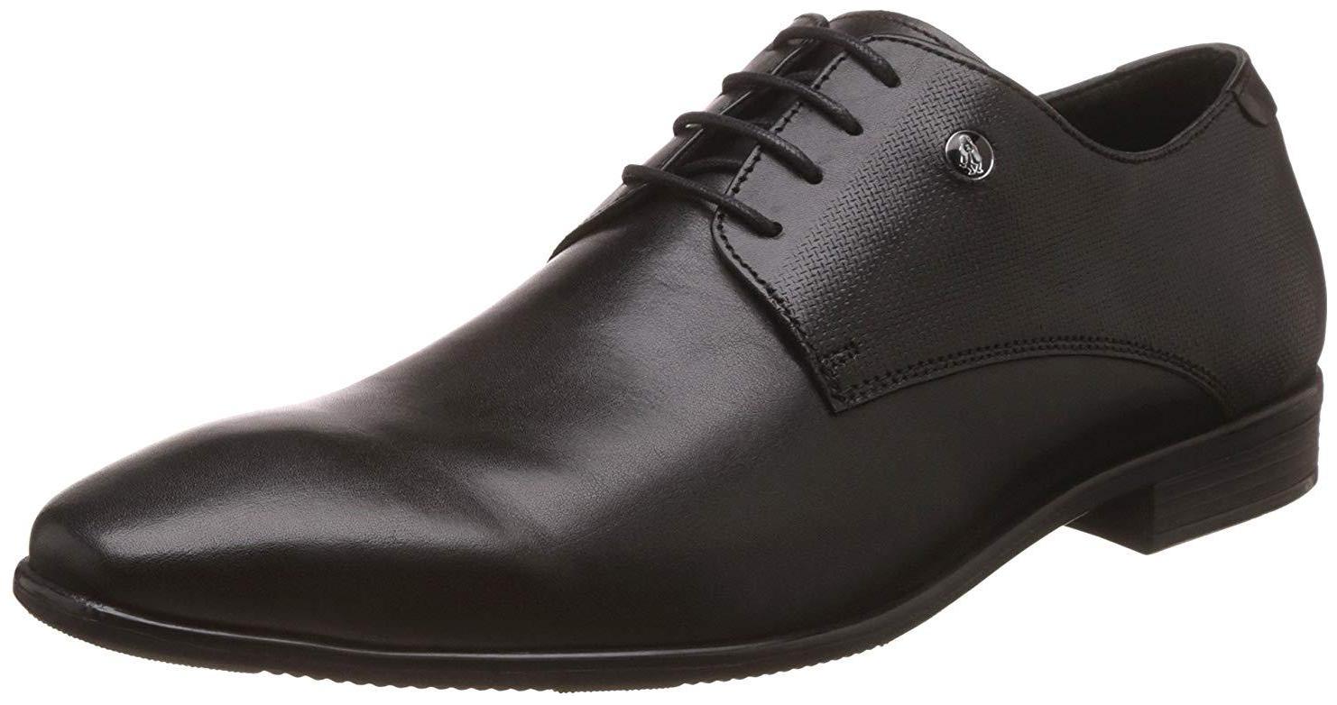

Hush Puppies Men s Cesar Derby Black Leather Formal Shoes (8246820)