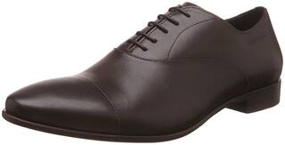 Hush Puppies Men's Swanky Oxford Brown Leather Formal Shoes (8244833)