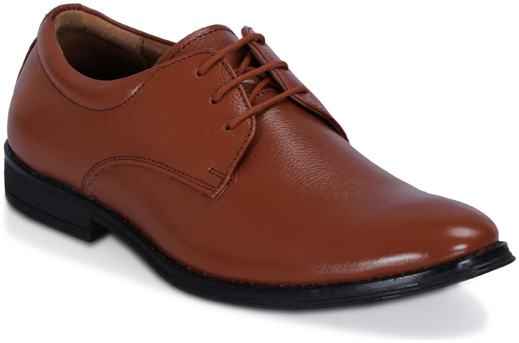

ICE BULL LEATHER Men Tan Derby Formal Shoes