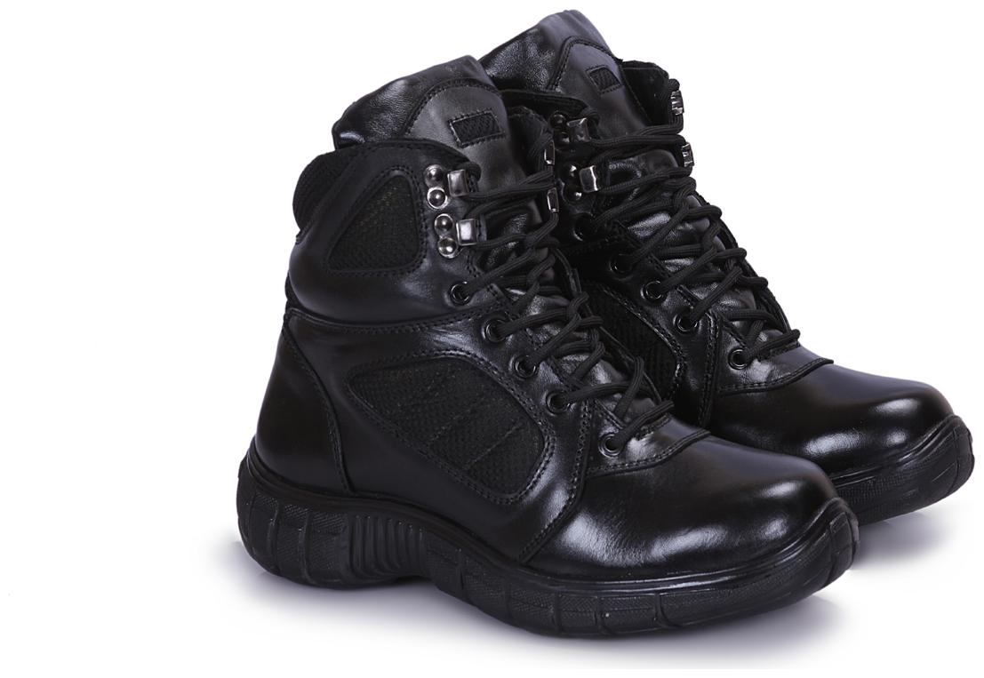 

ICE BULL LEATHER Men Black Ankle Boots - JECO007