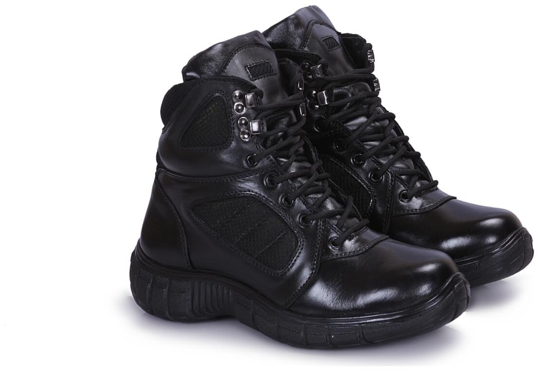 

ICE BULL LEATHER Men Black Ankle Boots - JECO007
