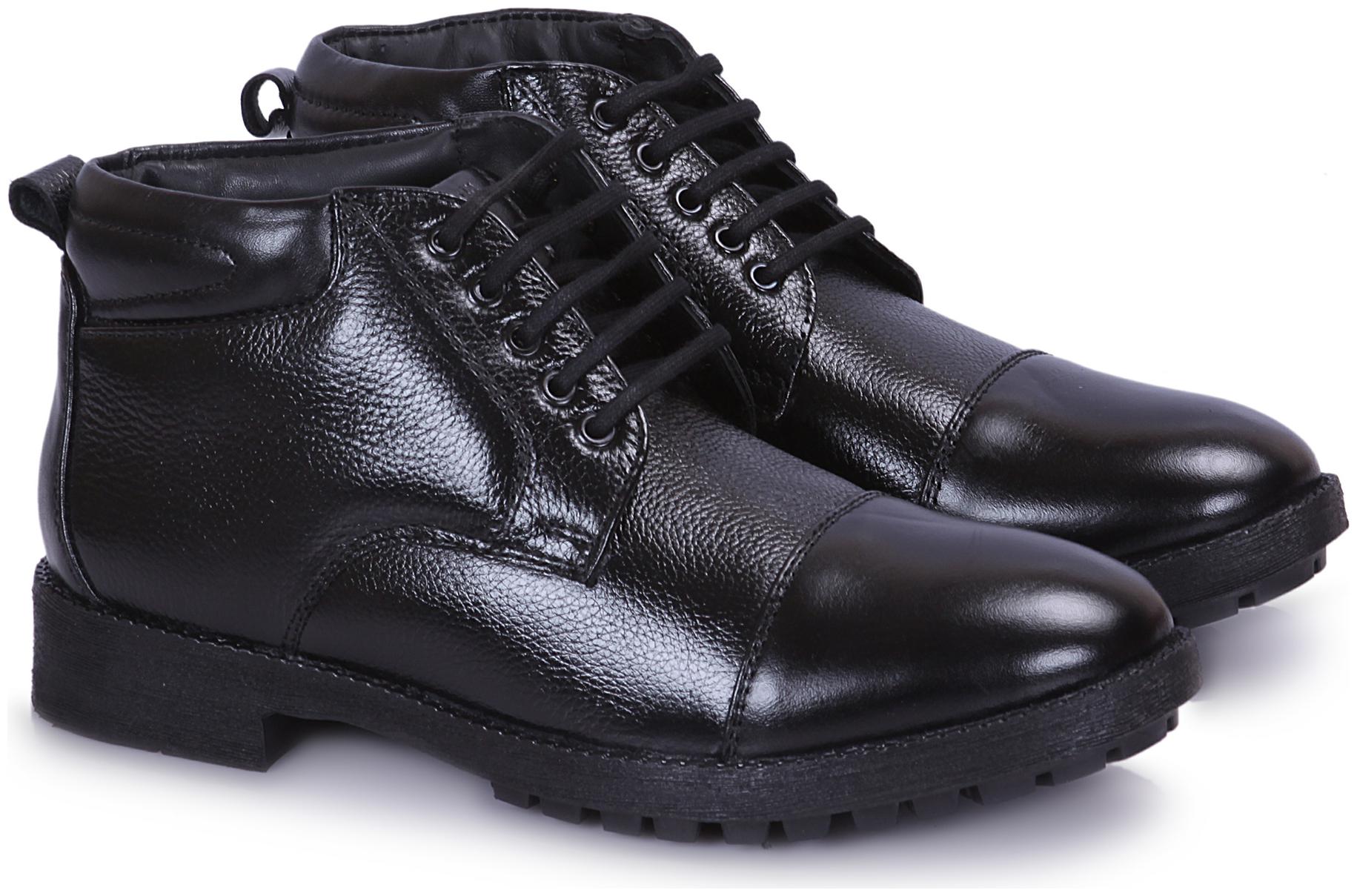 

ICE BULL LEATHER Men Black Oxford Formal Shoes - JEU053