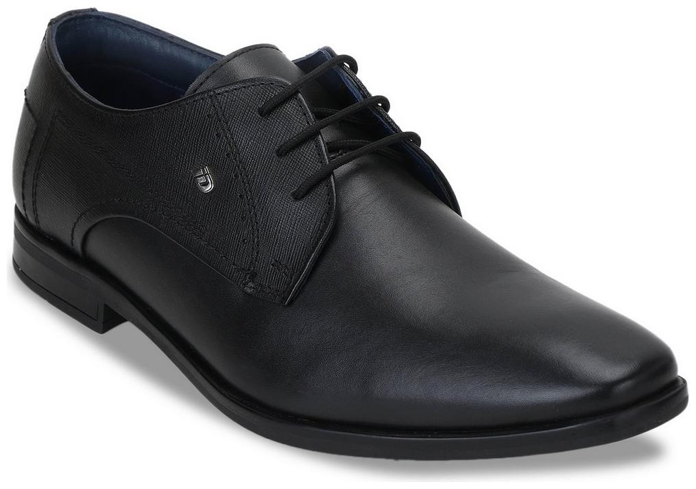 

ID Men Black Leather Lace Up Formal Shoes